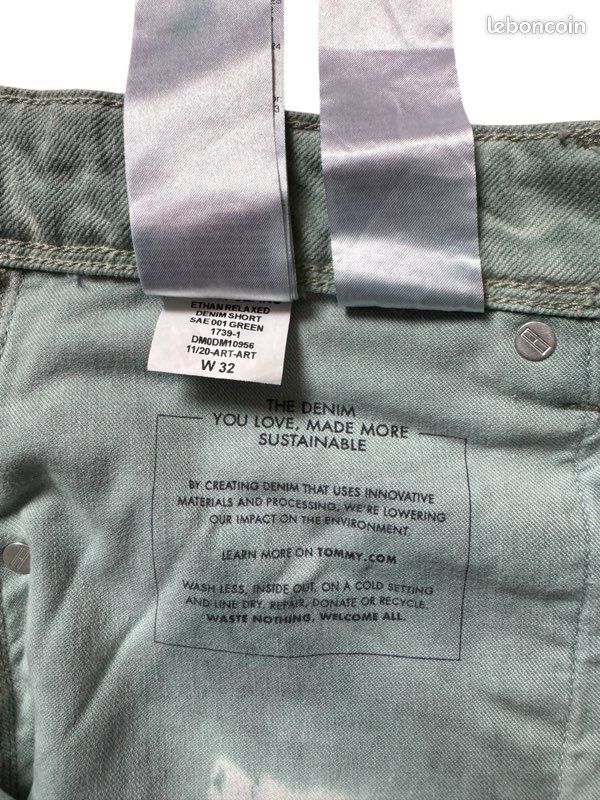 Bermuda jean TOMMY HILFIGER 32 ( neuf ) (image 7)