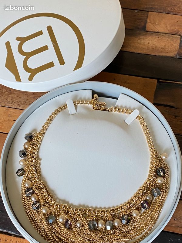 Collier doré 45 cm dans son écrin (image 4)