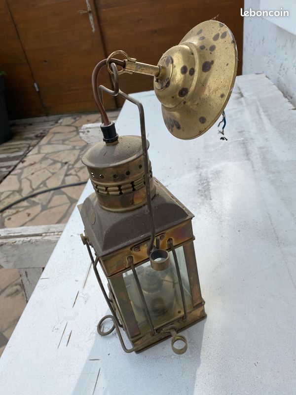 Lampe marine laiton vieilli (image 2)