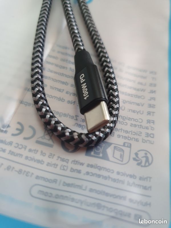Câble USB C vers USB C 50cm (image 2)