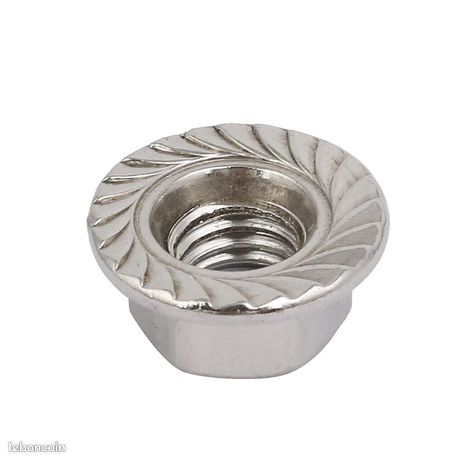 4 écrous Hexagonaux Gauche M12x1,75mm - Acier Inox 201 - Uxcell - Neuf