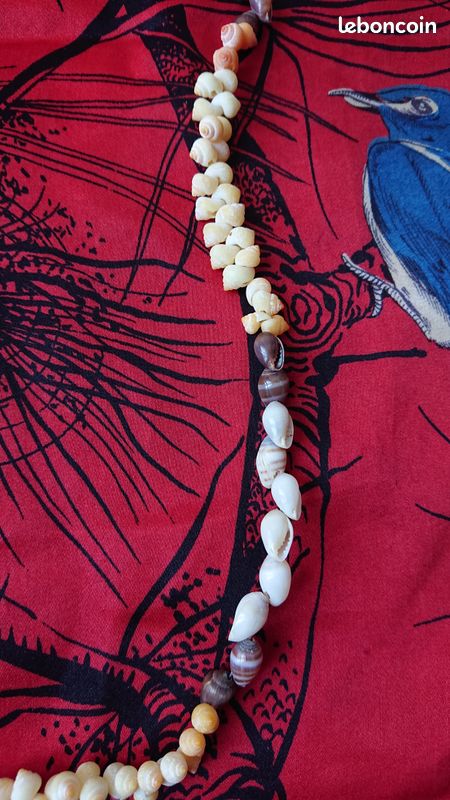 Lot de 4 colliers vintage en coquillages – Années 70/90 – Fait main (image 15)