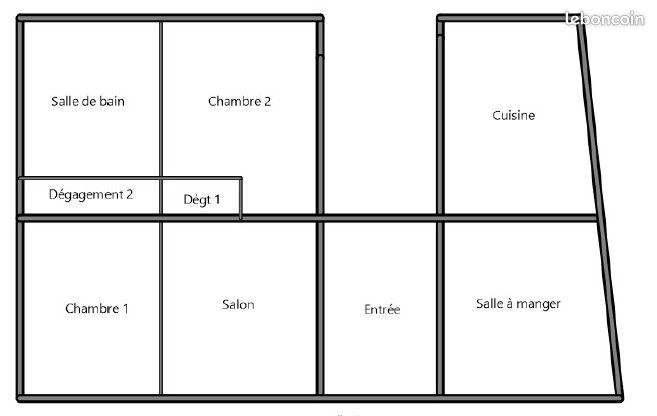 Appartement 5 pièces 94 m² · à Nevers · 94 m² · 730 €/mois