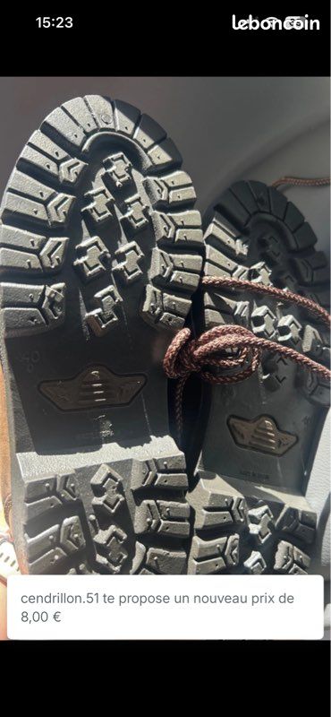 Fortun Boots trekking cuir marron – Pointure 40 – Neuves (image 10)