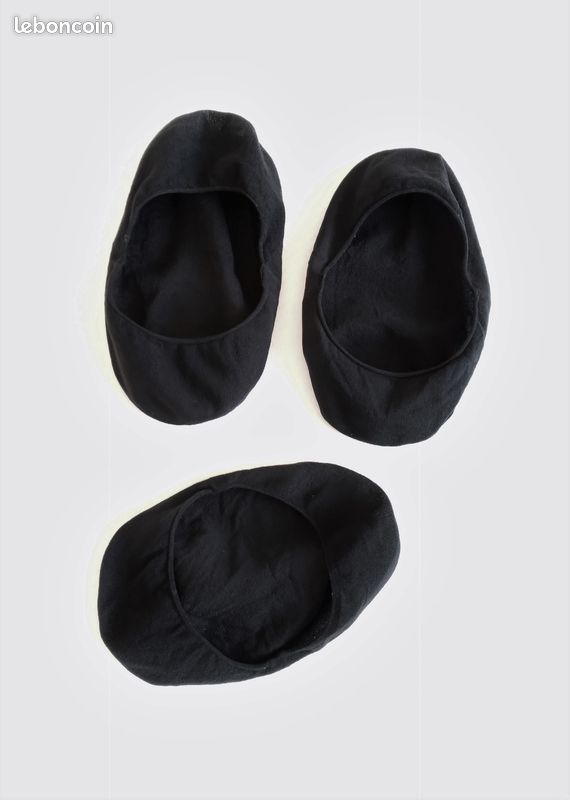 Une paire de socquettes invisibles / Protèges-pieds noirs (image 7)