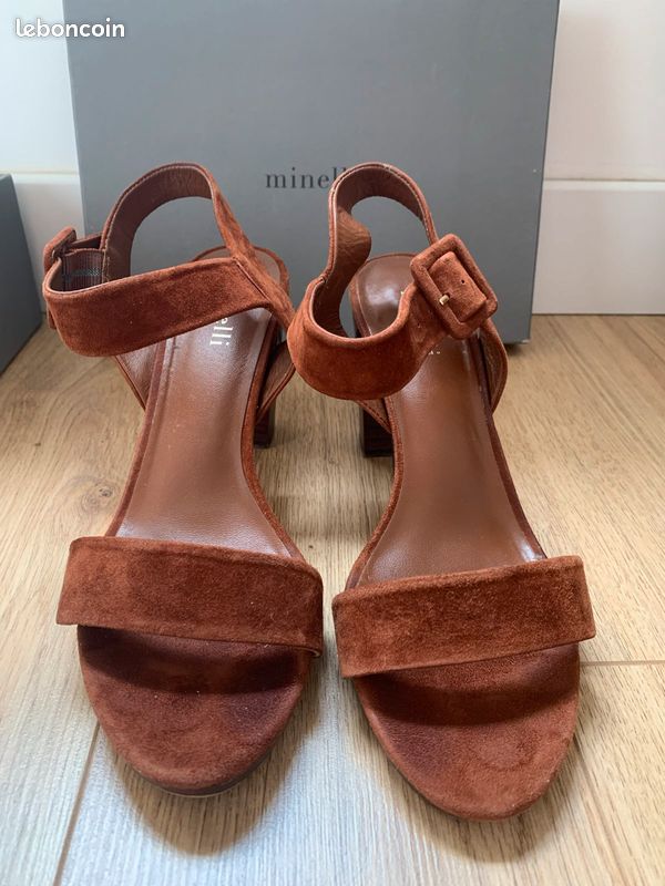 Sandales marron nubuck Minelli T40 (image 2)