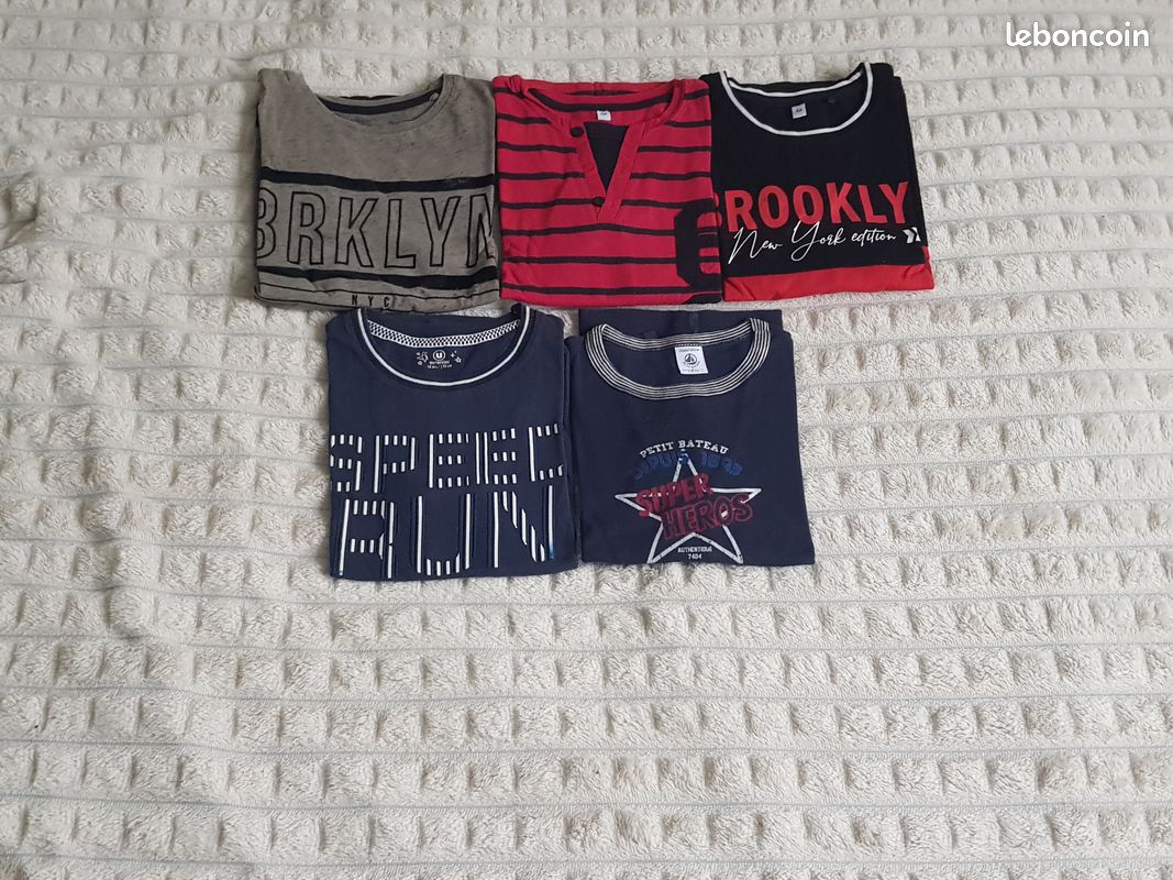 Lot de 5 tee-shirts manches longues (10 ans) (image 1)