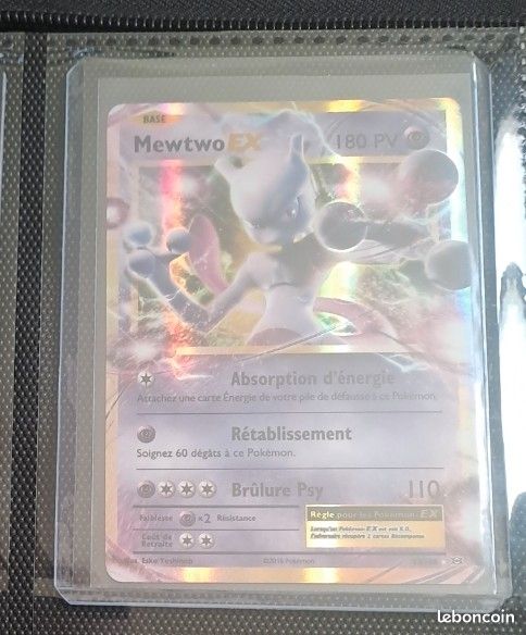 CARTE POKÉMON ULTRA rare MEWTWO EX 180PV 52/108 XY COLLECTION be EUR 9