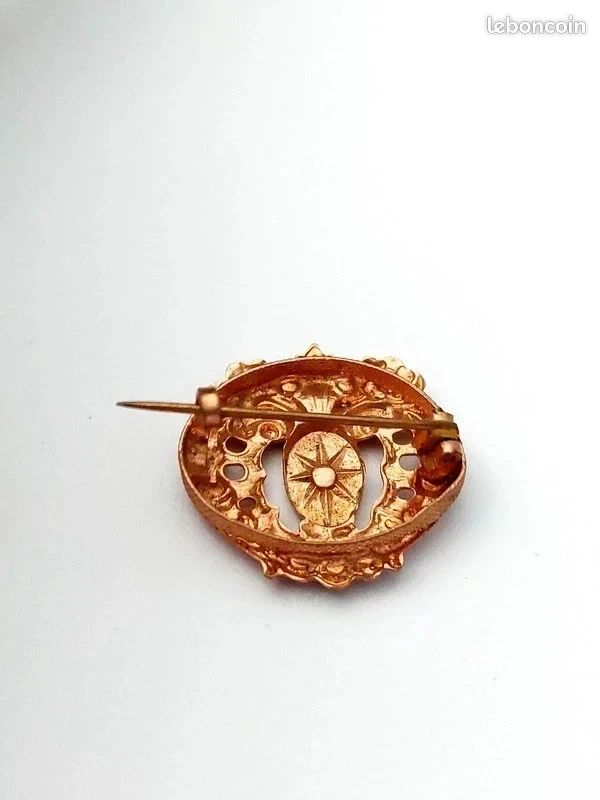 Broche Vintage Art Nouveau – Très Belle Pièce Ancienne, Occasion, Sans Marque