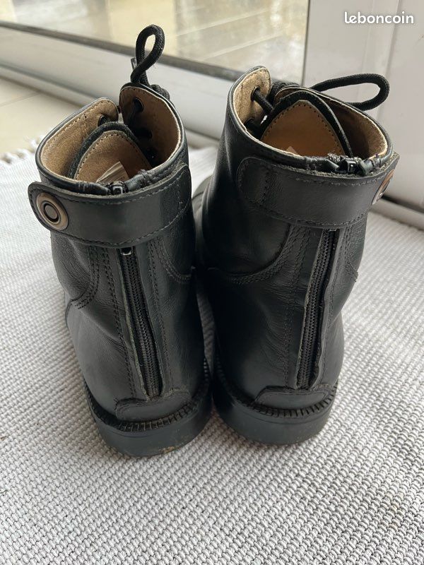 Boots équitation adulte CLASSIC cuir noir - Decathlon