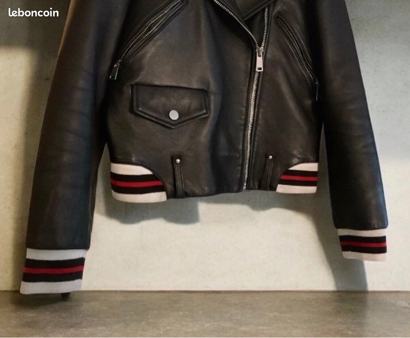 Bomber Claudie Pierlot Veste En Cuir Blouson En Cuir Claudie - Main Image