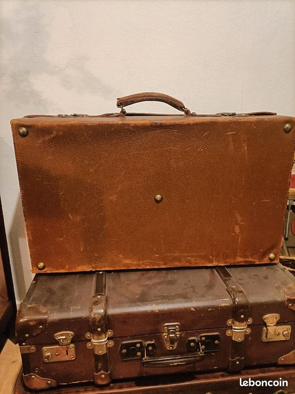 Valise vintage en cuir (image 6)