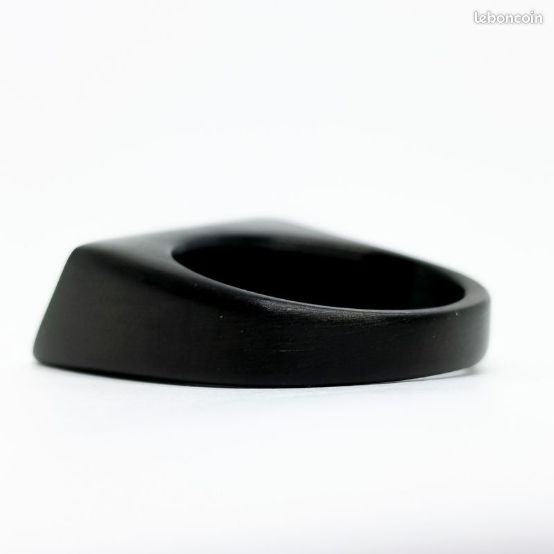 Bague architecturale noire anthracite (image 5)