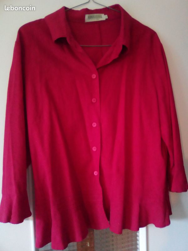 Veste couleur Cerise Framboise foncée (image 1)