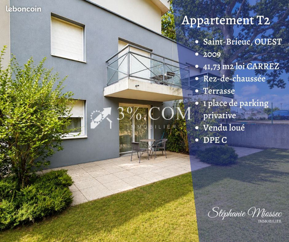 Appartement 2 pièces 42 m² · à Saint-Brieuc · 42 m² · 86 500 €