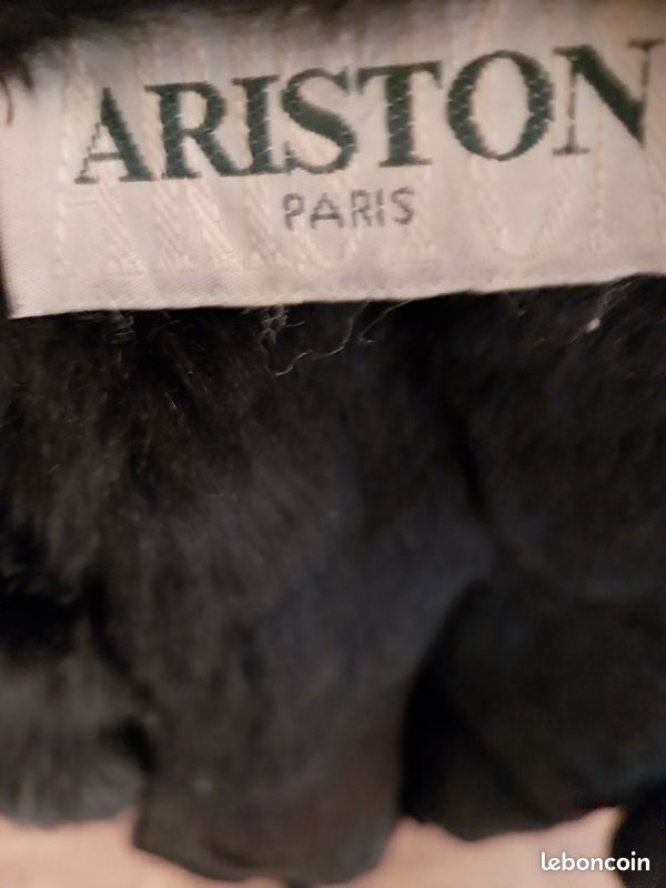 Manteau Vince En Laine Et Fourrure De Lapin - Noir, Taille M, Neuf Avec étiquette