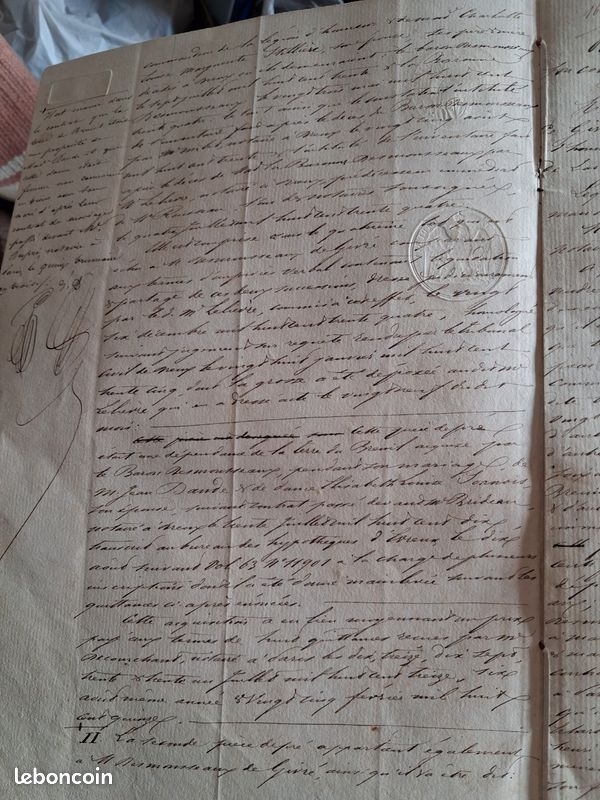 Napoléon Jean Evangéliste Emilien Desmousseaux de Givré vente terrain à Victor Delouje maître maçon Marcilly sur Eure (image 6)