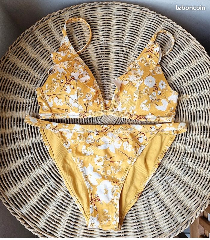 H&m Taille Maillot De Bain Jaune H&m Maillot De Bain