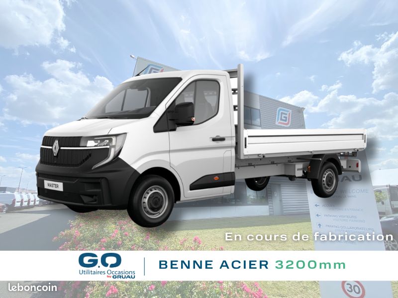 Renault Master L2 (IV) Benne Neuf 3T5 150ch - Benne Acier 3200mm Kerock by Gruau - Disponible à partir de 536/mois (sans apport) (image 1)