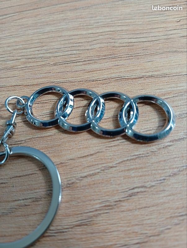 Porte-clés De Voiture Anti-perte – Pour Audi Q8 Et Autres – Cuir Et Alliage – Personnalisable