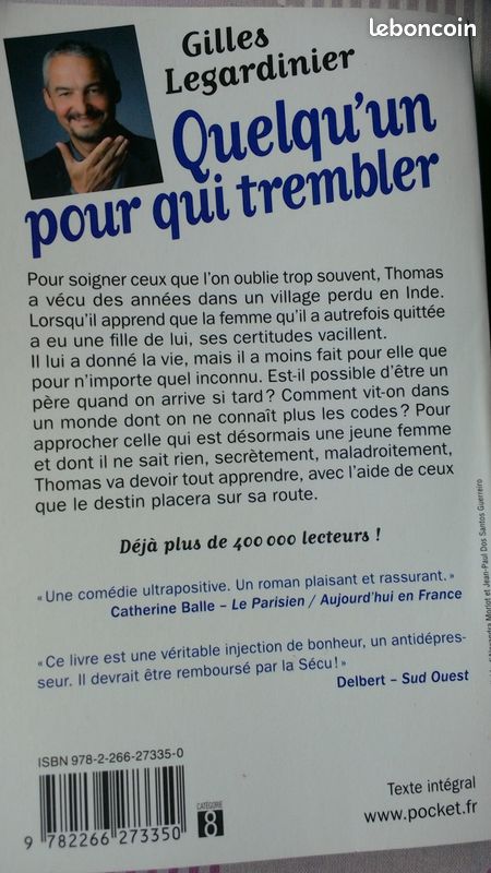 Quelqu'un pour qui trembler / Gilles Legardinier(format poche) (image 2)