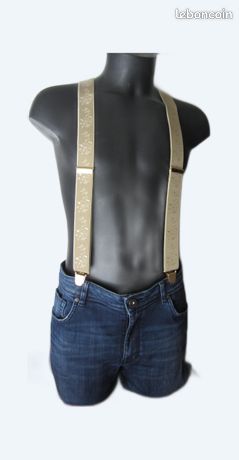 XFSRG Bretelles Homme Larges Réglables Vintage - Accessoire Élégant Et Confortable