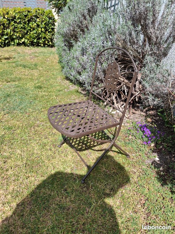 Chaises fer forgé (image 1)
