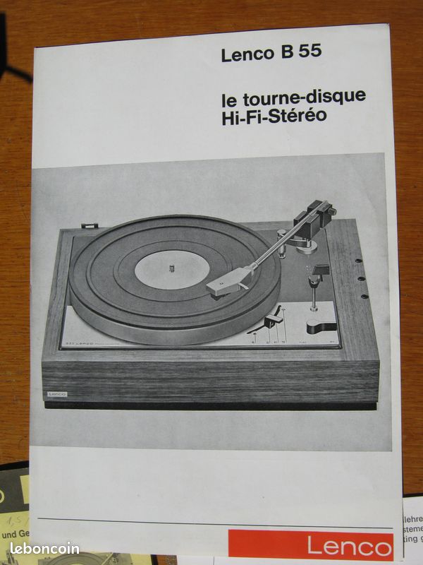 Platine disque Lenco B55 - Photo, audio & vidéo