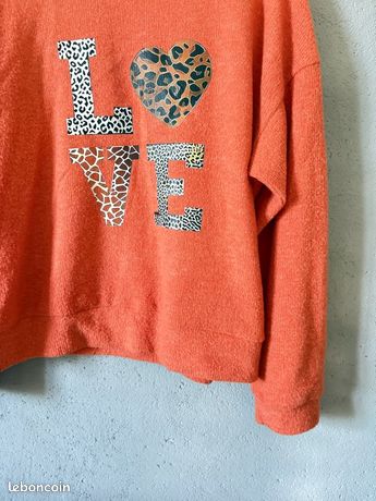 INEXTENSO Pull rose corail femme pas cher