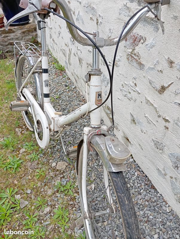 Paire De Poignées Guidon Vélo Vintage Motobécane - Rétro Cyclisme Français