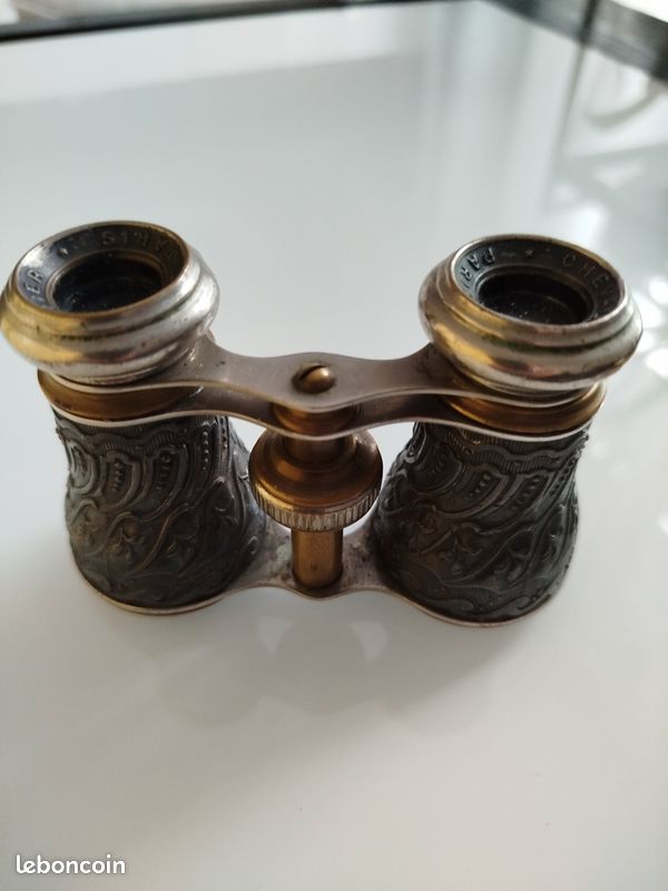 ANCIENNE PAIRE DE Jumelle Opéra Théâtre Napoléon III Nacre Chevalier