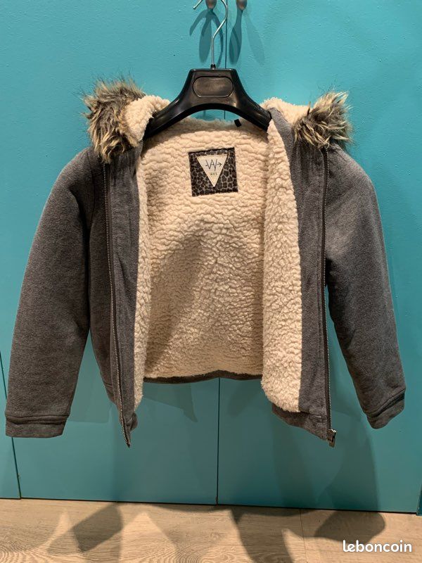 Sweat Polaire Court IKKS Pour Fille 12 Ans - Noir - Occasion En Excellent état