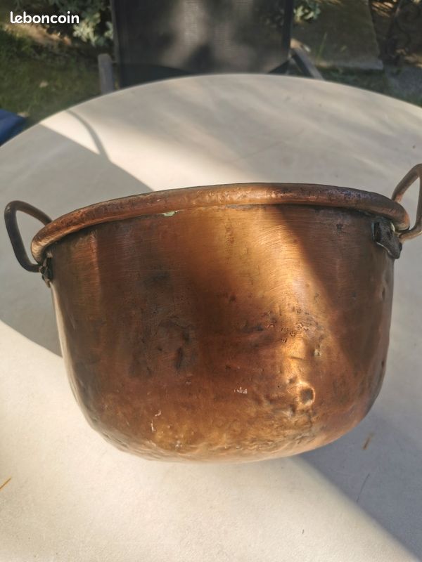 Chaudron cuivre ancien (image 3)