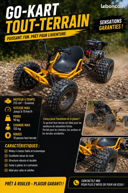 Kart Cross Off-Road 212 cm³ (image 1)