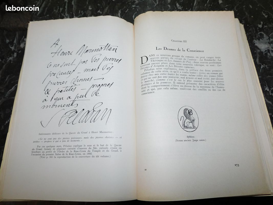 La pensée et les secrets du sâr joséphin péladan bertholet 1958 rose-croix occultisme ésotérisme art (image 7)