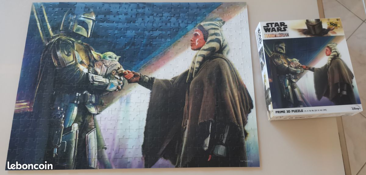 Puzzle star wars Mandalorian 500 pièces (image 1)