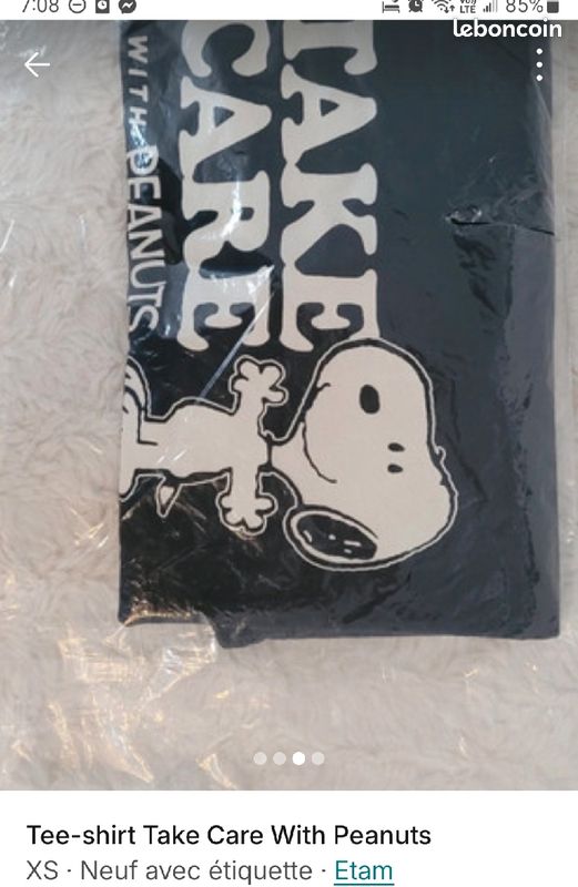 Tee-shirt Take Care With Peanuts (image 2)