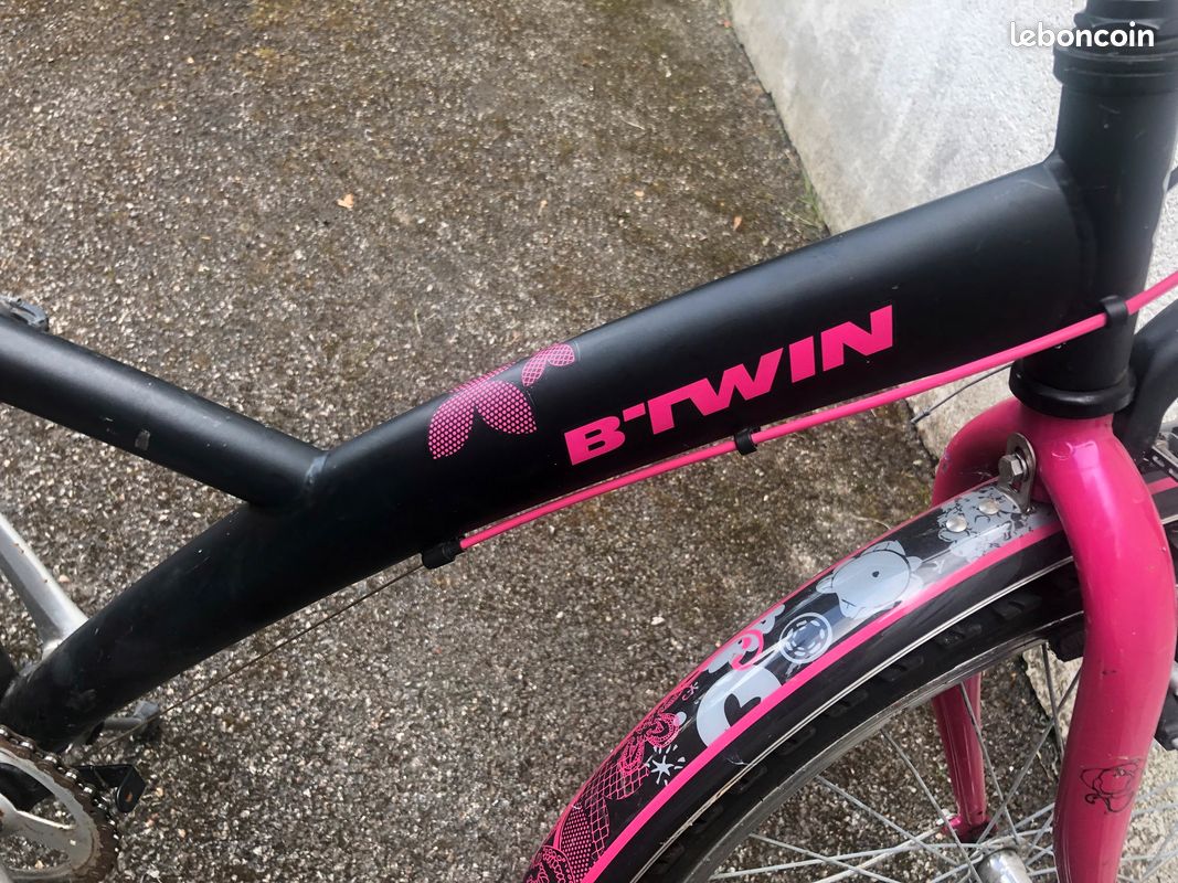 Vélo B’TWIN rose/noir (image 4)