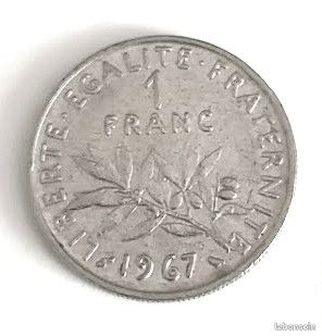 1 Franc Semeuse de 1967 - Pièce française (image 1)