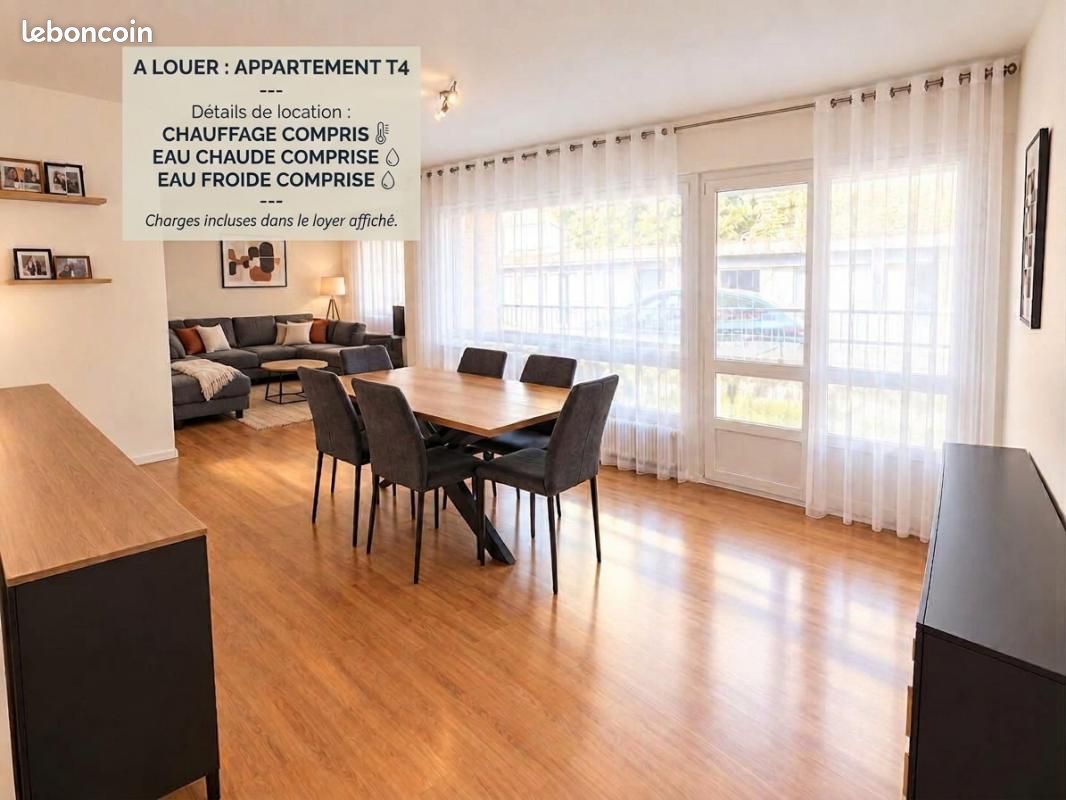 Appartement 4 pièces 90 m² · à Montbéliard · 90 m² · 790 €/mois