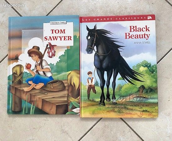 LIVRES TOM SAWYER et BLACK BEAUTY 1 euro pièce (image 1)
