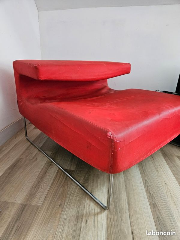 Fauteuil designer rouge Moroso (image 1)