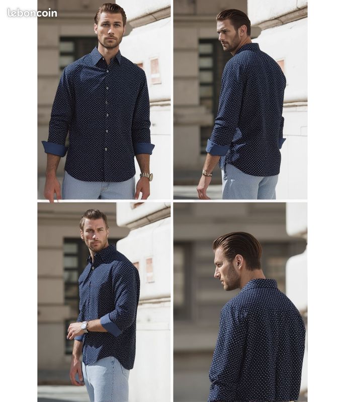 Chemise Mountain Hardwear Homme, Manches Longues, Bleue, Taille L, Légère Et Respirante (occasion)
