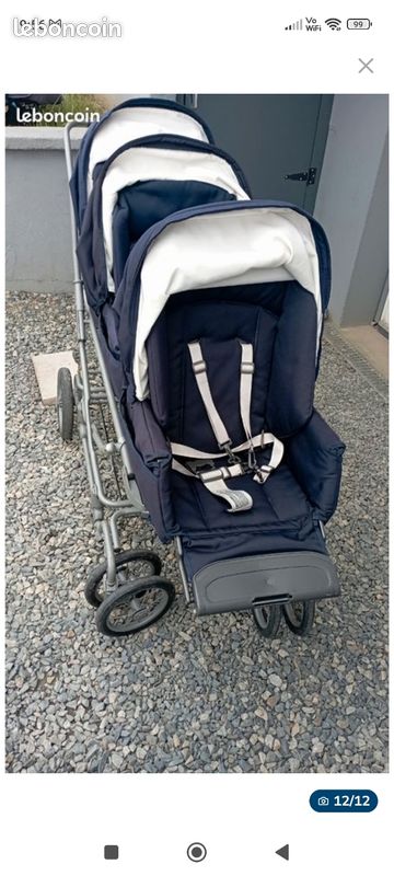 Poussette triple iglesias Équipement bébé