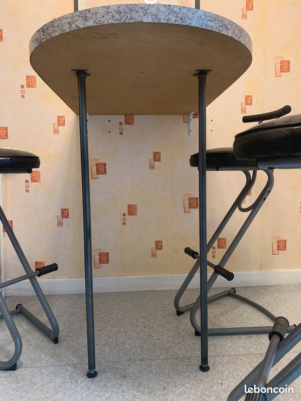 Table snack + pieds + tabouret bar (image 2)