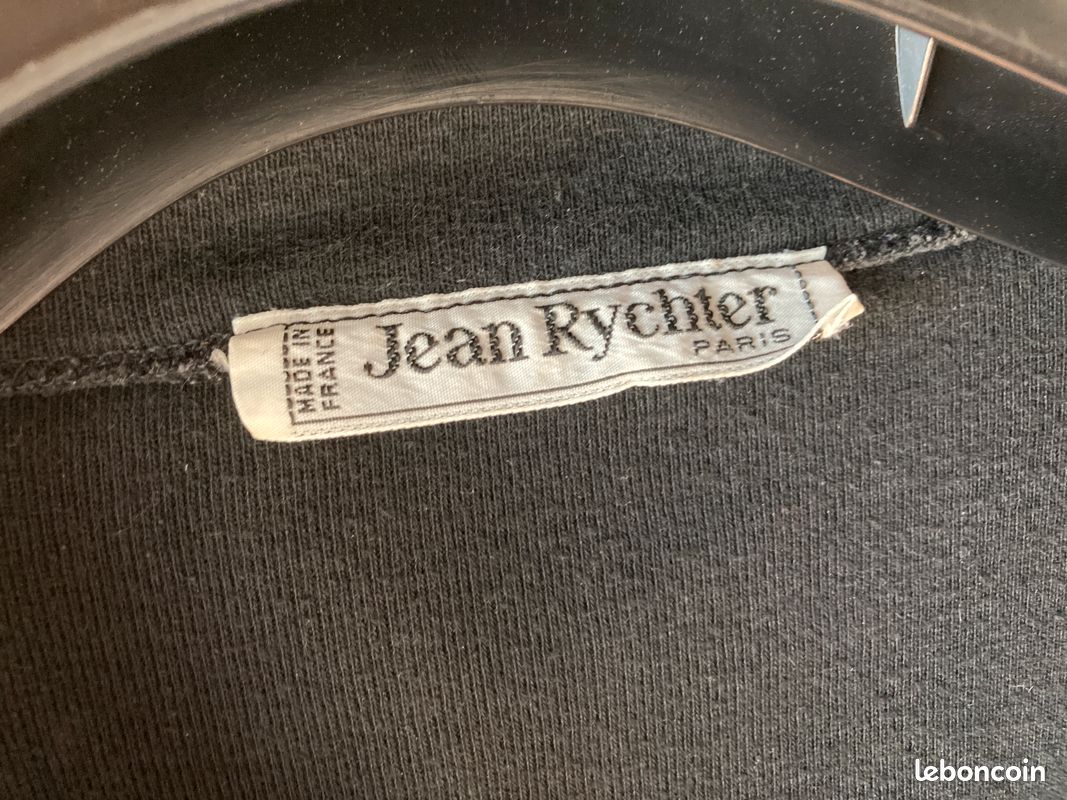 T-shirt noir vintage jean rychter paris années 70 (image 2)