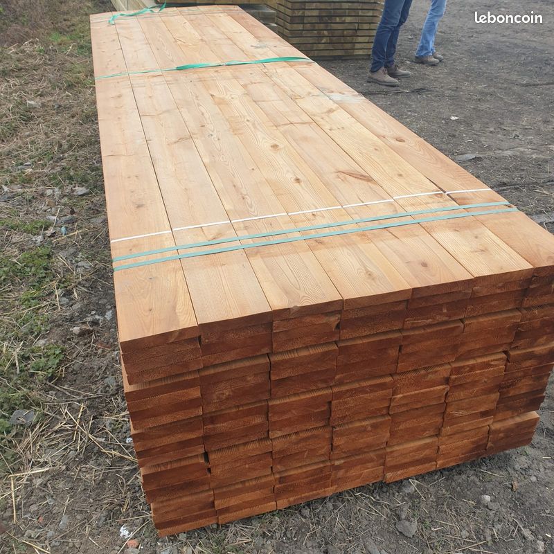 Lames de terrasse Pin Autoclave Classe 4 21x120 mm - 18,89/m2 - Bois direct à PRIX SCIERIE - Hazebrouck (59) (image 4)