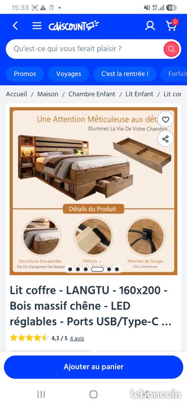 Lit coffre (image 1)