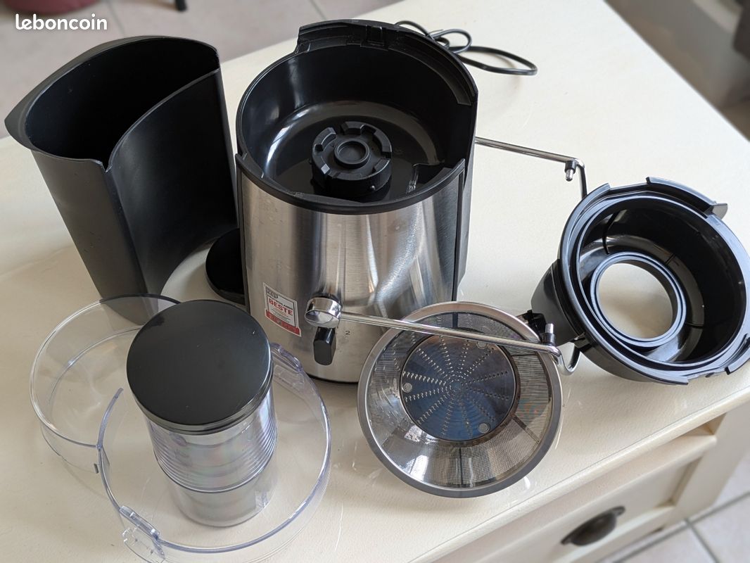 Centrifugeuse Professionnelle BOMANN AE1917CB 1000W - 2 Litres, Cheminée Extra-Large, Noir/Argent