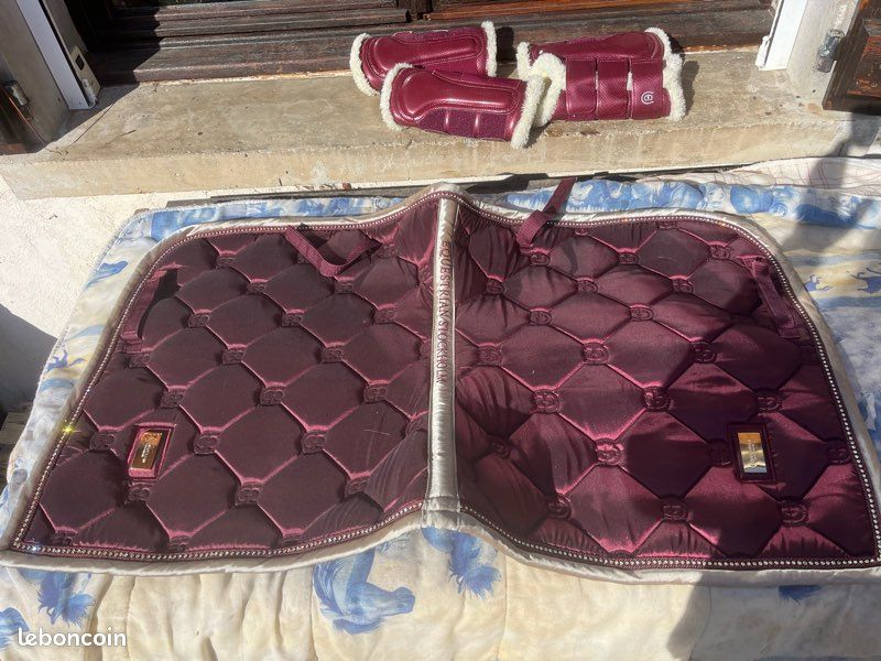 STOCKHOLM Tapis de dressage white perfection gold - Équestre inc